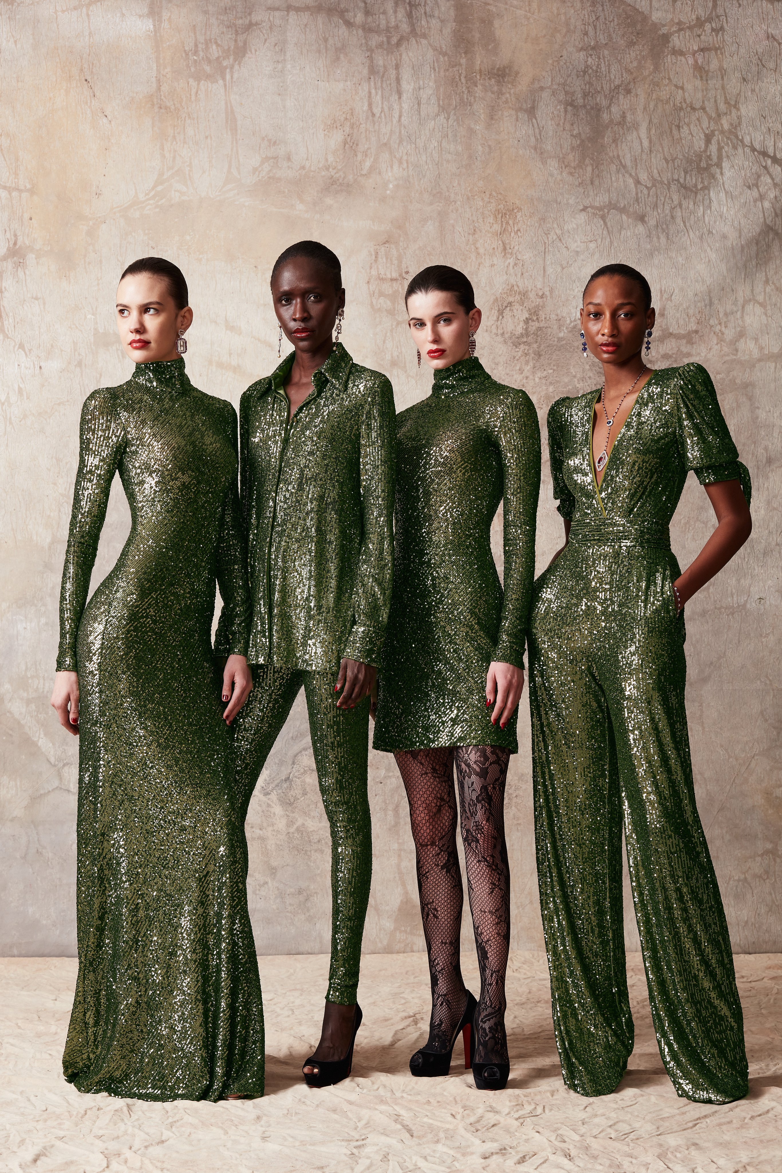 naeem khan green dress