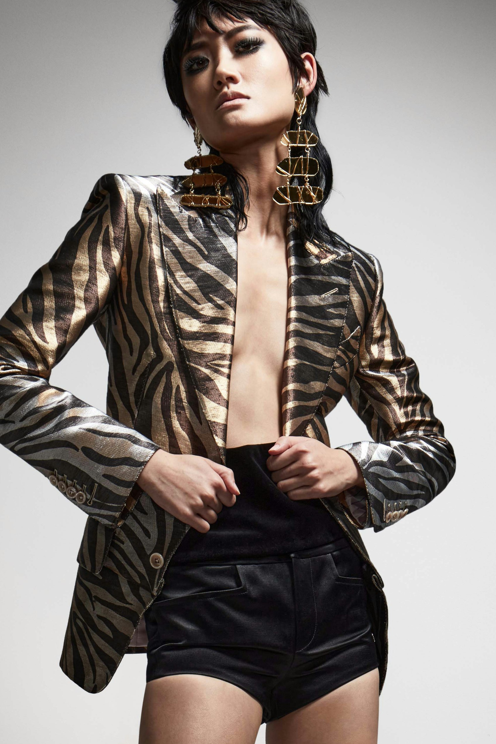 TOM FORD - The Women's Autumn/Winter 2021 Collection features bold colors  yet delicately crafted ready to wear. #TOMFORD #TOMFORDAW21