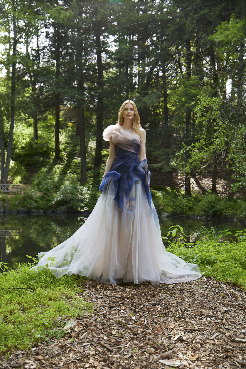 marchesa softly draped grecian gown